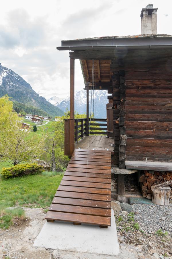 Korn-Stadel Arida Prata "Natur Pur" Grächen Exterior foto